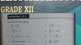 Differential EqGrade12 Ex182 part3IMPQ maths differentialequationsclass12 [upl. by Enelav]