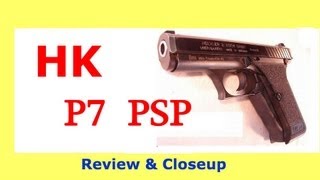 HK P7 Closeup and Review PSP model 9mm p7 HampK plum slide [upl. by Annamarie]