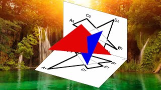 Intersection de deux plans  Intersection de deux triangles  Géométrie descriptive [upl. by Nivlam]