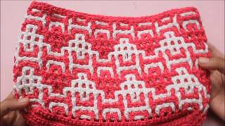 interlocking motif hati part 2 misyelshin crochet [upl. by Frantz415]