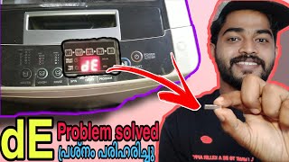 Washing machine DE problem fix malayalam  LG top load  dE error fix full video [upl. by Swart]