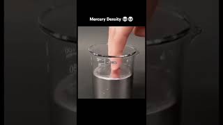 Density of mercury mercury viralvideo viralshort science experiment [upl. by Cirederf]