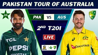 PAKISTAN vs AUSTRALIA 2nd T20 MATCH LIVE SCORES  PAK vs AUS MATCH LIVE COMMETNARY  PAK BAT [upl. by Ycniuq]