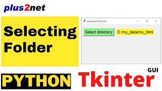 Tkinter filedialog askdirectory to show dialog window to select directory amp return path as string [upl. by Ahsim7]