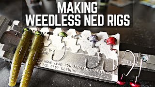 How to Make Weedless Ned Rigs  DoIt Molds Weedless Midwest Finesse Jig Mold [upl. by Naoj927]