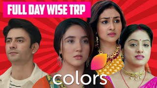 Full day wise trp of colors tv channel shows  mangal lakshmi suman indori parineeti durga [upl. by Namara]