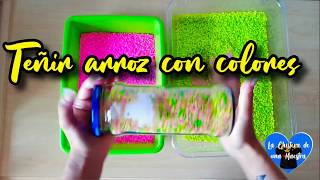 TEÑIR ARROZ CON COLORES [upl. by Arnuad]