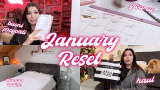 JANUARY RESET 2024💓 buoni propositi glow up routine ✨ MelissaTani [upl. by Ernestus]