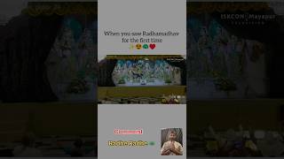 ❤️🦚radheshyam radhamadhav mayapuriskcon iskcon iskcontemple shorts [upl. by Yleek591]