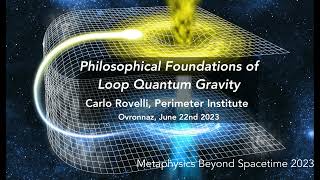 Carlo Rovelli Perimeter Institute The Ontology of Quantum Gravity [upl. by Cooley]