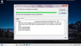 Outlook 0x80042112 – Receiving Reported Error FIX [upl. by Anile]