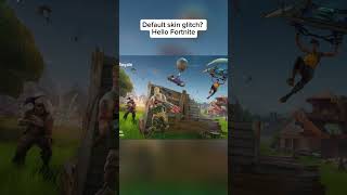 Default skin glitch fortnite shorts fyp [upl. by Llerut]