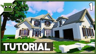 Minecraft 6Bed Mansion Tutorial  Ep1 How to Build a House in Minecraft [upl. by Farny139]