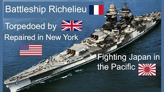 The Battleship Richelieu  Cuirassé Richelieu [upl. by Ehttam]