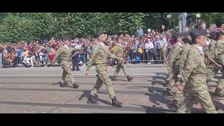 La fête nationale belge du 21072023 le défilé militaires  Bruxelles [upl. by Nymrak]