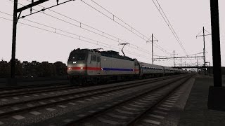 Train Simulator 2014 HD EXCLUSIVE SEPTA EMD AEM7 Departs Levittown Station With Morning Express [upl. by Earehc]