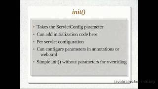 JSPs and Servlets Tutorial 09 Part 3 Understanding init service and ServletConfig [upl. by Sarat]