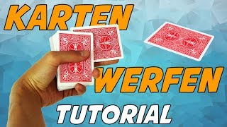 3 WEGE KARTEN ZU WERFEN LERNEN TUTORIAL ERKLÄRUNG [upl. by Almeria900]