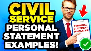 CIVIL SERVICE Personal Statement EXAMPLES Civil Service Success Profiles amp PASS Mark [upl. by Duval683]