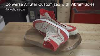 Converse All Stars Customized with Vibram Soles [upl. by Aznofla199]