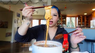 samyang stew type cheesy noodles mukbang [upl. by Merce]