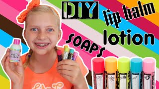 DIY Lip Balm Lotion amp Sparkly Soap [upl. by Htevi]