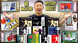 I OPENED 10 DIFFERENT HIGHEND MYSTERY BOXES FOR AN EPIC “CHASE CARD” HUNT 5000 😱🔥 [upl. by Anaidni]