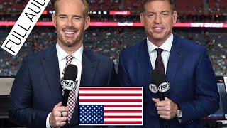 Joe Buck and Troy Aikman belittling America during a pregame flyover with a blistering hot mic [upl. by Wanda]