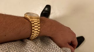 Rolex daydate 18038 full set watch review [upl. by Yacov]