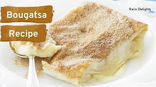 How To Make Greek Bougatsa  Roio Delights [upl. by Garbers]