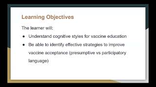 Addressing Vaccine Hesitancy Getting to YES [upl. by Oinotna]