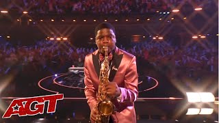 Sax Player Avery Dixon FIGHTS To Win Americas Got Talent 2022 [upl. by Mimi]