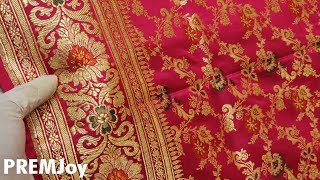 Pure Silk Banarasi Katan Saree Collection  Banarasi Wedding Sarees  Bridal Saree Review  PREMJoy [upl. by Imorej]