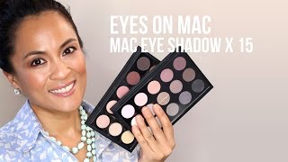 MAC Eye Shadow X 15 Neutral Palettes From the Eyes on MAC Collection First Impressions [upl. by Suravat]