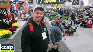 Equip Exposition quotGIE EXPOquot Lots Of New Lawn Care Equipment Part 1 [upl. by Yliak30]