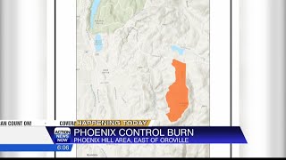 Phoenix control burn in Oroville [upl. by Eisned]