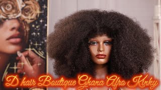 How to Wash and Condition Your Raw Ghana AFRO KINKY Hair Bundles from D Hair Boutique [upl. by Naivat]