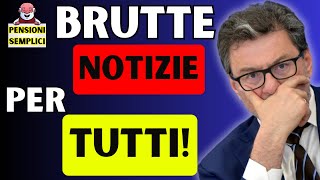 🟨 AUMENTO BOLLETTE ACCISE LE PENSIONI E GLI ASSEGNI DI INCLUSIONE❗️ BRUTTE NOTIZIE PER TUTTI❗️ [upl. by Hines]