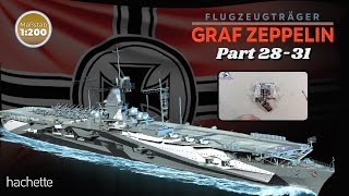 Hachette Flugzeugträger Graf Zeppelin Part 28  31  Zusammenbau des vorderen Aufbaudecks [upl. by Hartzel541]