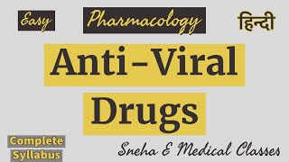 Anti  Viral Drugs in Hindi  Pharmacology [upl. by Carew]