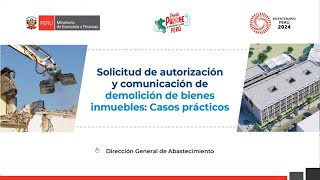 DGA Solicitud de autorización y comunicación de demolición de bienes inmuebles Casos Prácticos [upl. by Anastasius]