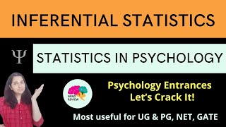 INFERENTIAL STATISTICS  Statistics in Psychology Psychology Entrances Mind Review [upl. by Nadabus]