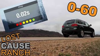 How Fast is my Modified V10 TDI Touareg 060 mph Test of Straight Piped VW Touareg [upl. by Laurent718]