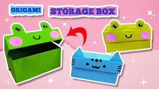 Origami Storage Box Creative Home Organization Idea  Best Origami 59 [upl. by Goodden]