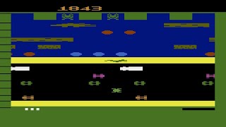 Frogger Atari 2600 Gameplay [upl. by Lothario]