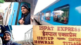 12871 Ispat Express Howrah to Titalgarh  Full train journey Howrah junction to Rourkeela station [upl. by Anaitsirk797]