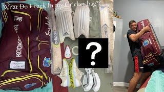 What I Pack In My Cricket Bag When I Go On Tour [upl. by Aseeral147]