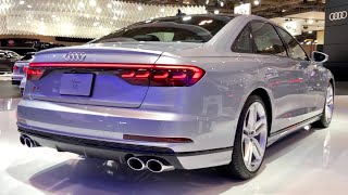 2022 Audi S8 L Quattro 563HP Florett Silver Metallic  InDepth Video Walk Around [upl. by Afatsum]