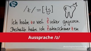 Deutsch Aussprache z [upl. by Rina804]