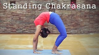 How to do Standing Chakrasana [upl. by Kirby]